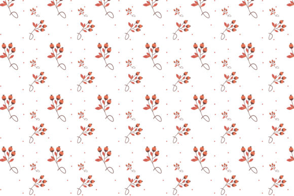 Fall Cute Color Floral Pattern
