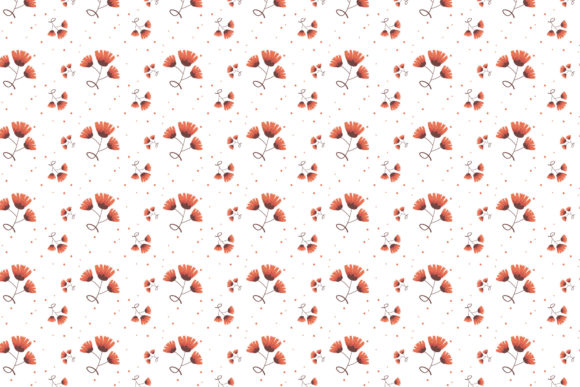 Fall Cute Organic Floral Pattern