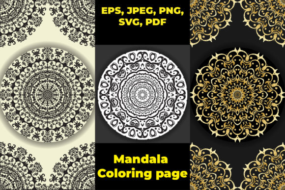 Floral Adult Bulk Mandala Coloring Page