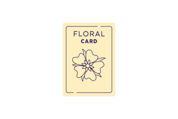 Floral Card Vector Icon