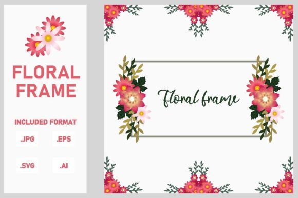 Floral Frame for Wedding