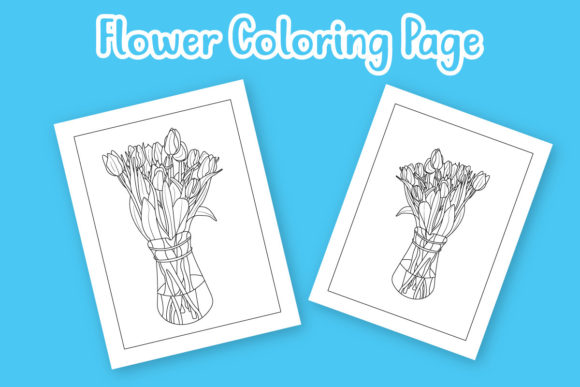Floral Hand Drawn Flower Line Art Design