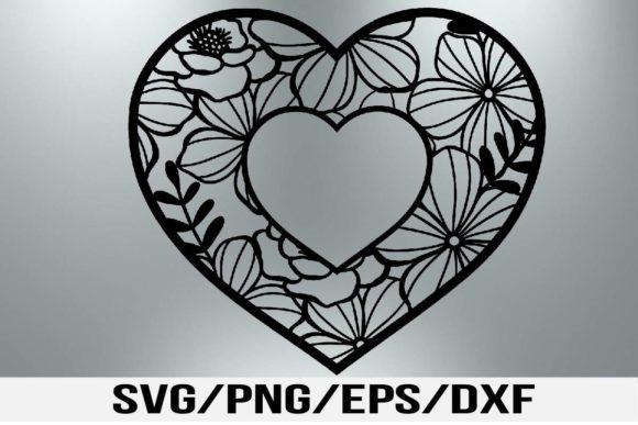Floral Heart Fram