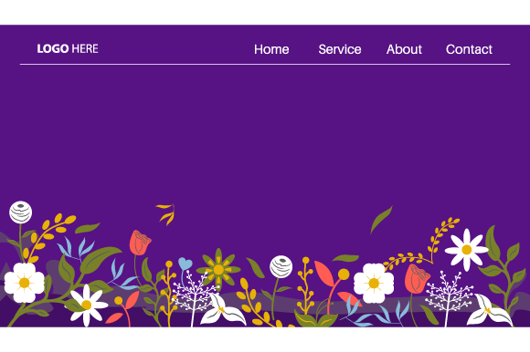 Floral Landing Page Website Template