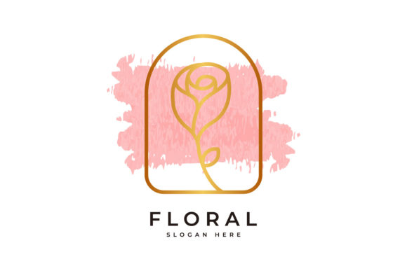 Floral Logo Design Premium Vector