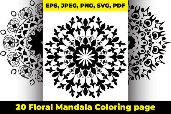Floral Mandala Coloring Pages