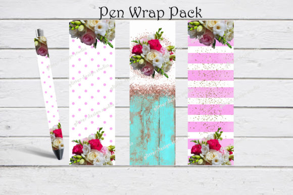 Floral Pen Wraps for Sublimation