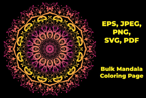 Mandala Coloring Page for Adult Floral