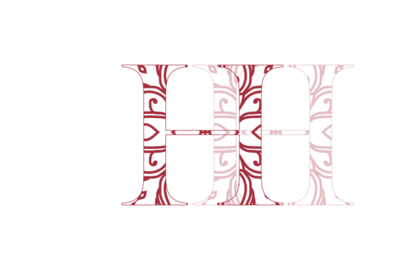 Mandala Font Abc Floral Pattern Design