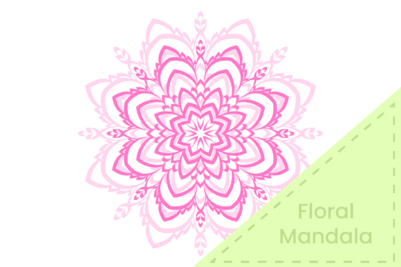 Pink Mandala Floral Wedding Pattern Art