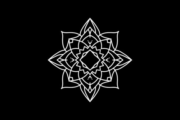White Floral Mandala Decoration