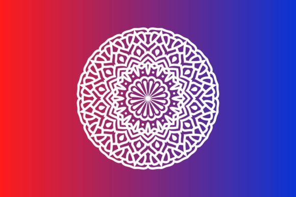 White Mandala Floral Decoration